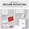 5” Round Floating Shelf, Screw & Adhesive, for Security Cameras, Baby Monitors, Speakers, Plants & More