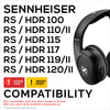 Replacement Velour Earpads for SENNHEISER RS120, RS110, RS115, RS117, RS119 Headphones - Soft Foam Ear Pad - HDR 120, HDR100, HDR110, HDR117, HDR119
