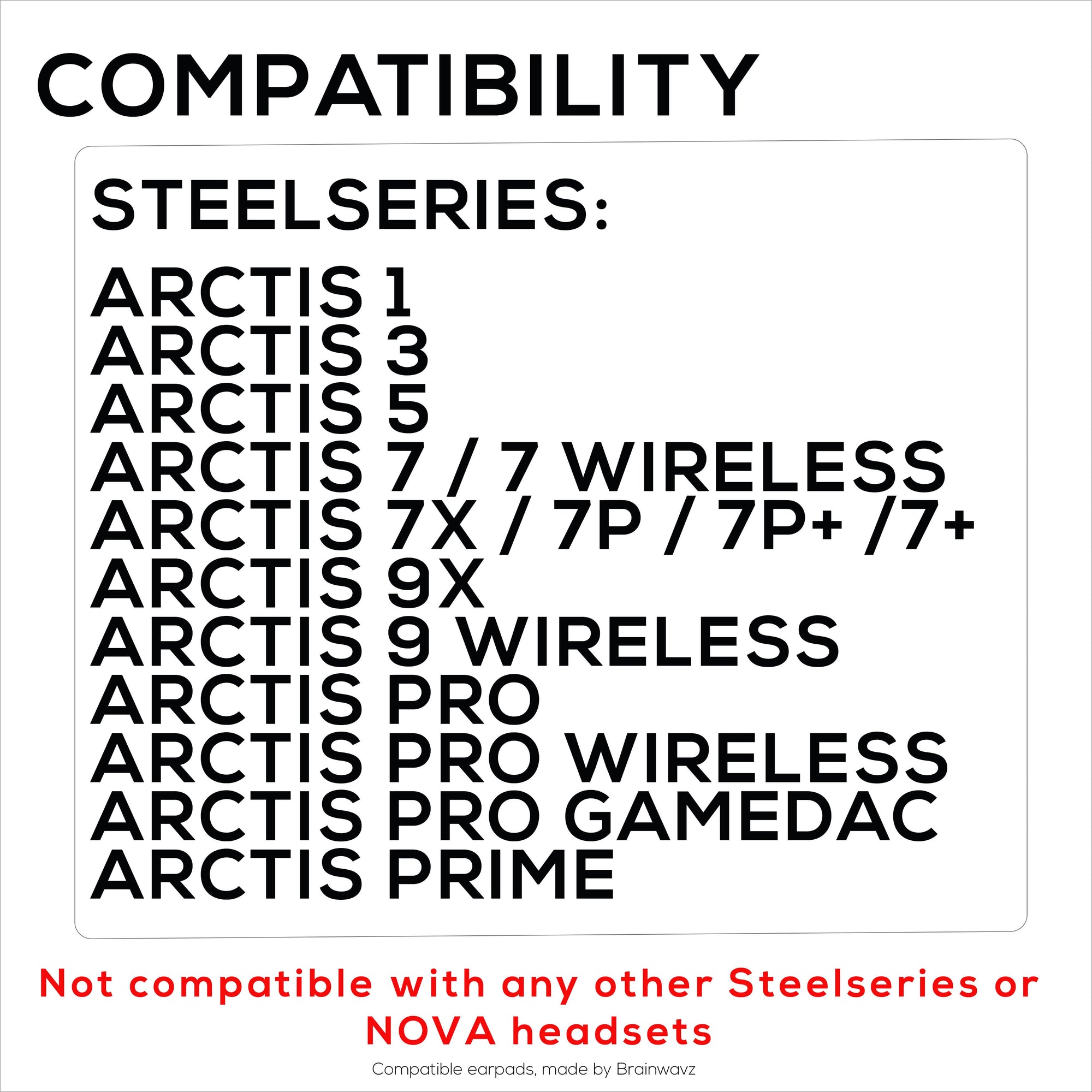 Steelseries Arctis Enhanced Gaming Earpads with Cooling Gel & Memory Foam - Designed for Most Arctis Headsets