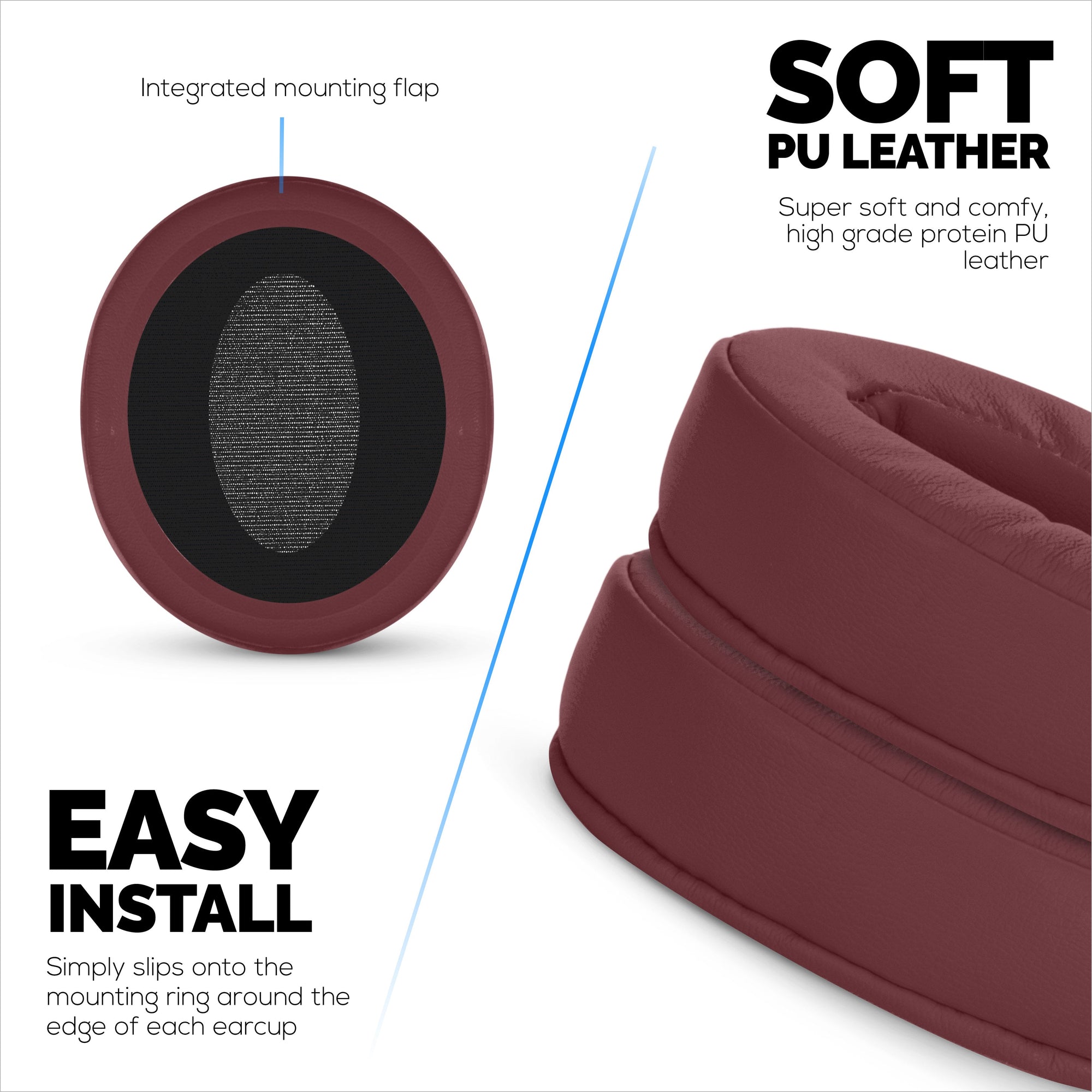 Replacement Earpads for Sennheiser HD4.50BT HD4.50BTNC HD450BT HD4.50SE HD4.40BT HD4.30G HD4.20S HD458BT HD450 HD400S HD 350BT. Soft PU Leather + Memory Foam