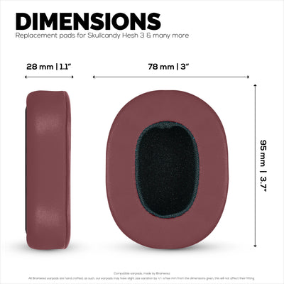 Replacement Earpads for Skullcandy Crusher Wireless, Hesh 3/ANC/EVO, Venue ANC & More - Extra Comfortable Foam, Durability and Noise Isolation