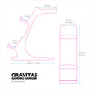 The Gravitas - Headphone Stand & Game Controller Holder for Desks - Universal Design for All Types Of Headsets & Gamepads