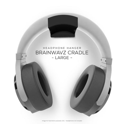 Cradle - Adhesive Headphone Hanger Holder Mount - Easy To Install