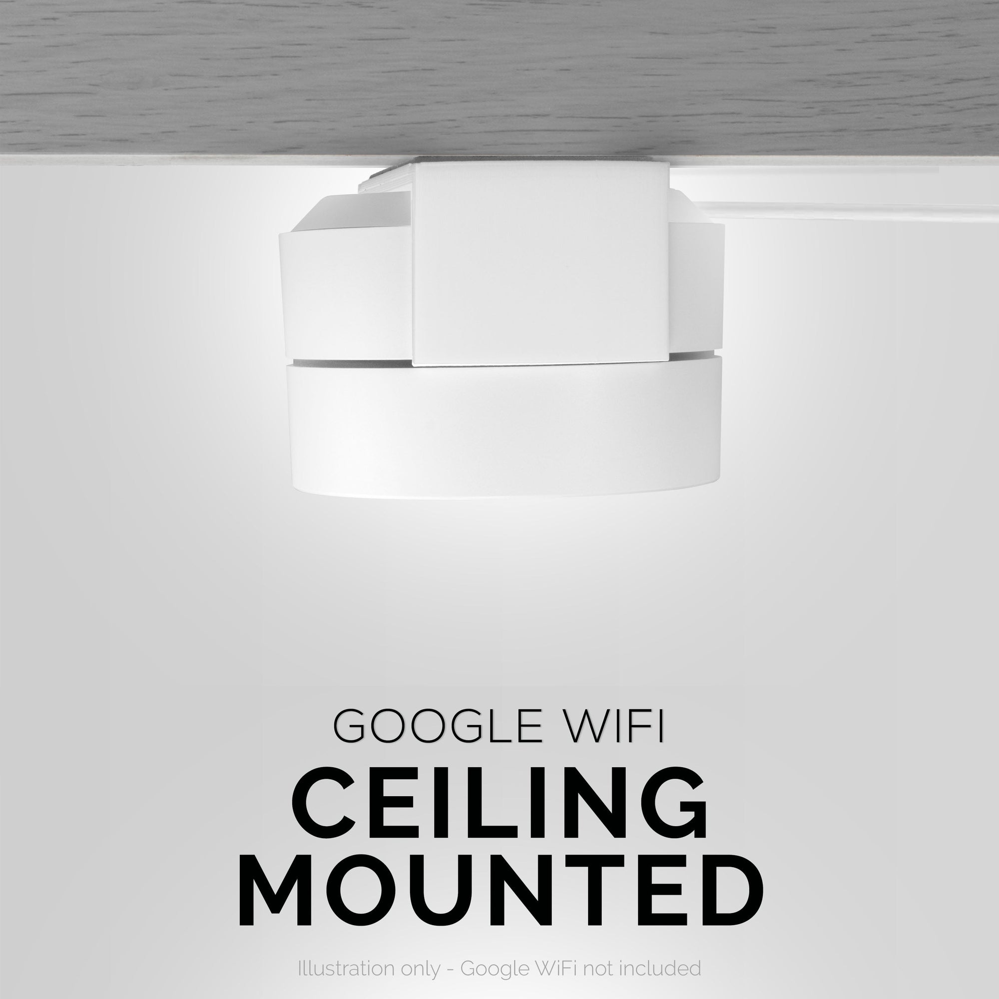 Google WiFi Adhesive Wall and Ceiling Mount (01) - Easy to Install & No Mess