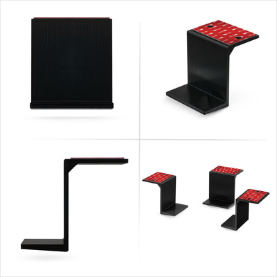3" Under Desk Laptop & Device Holder Mount, Adhesive & Screw In, Devices upto 3" Like Small Computers Laptops Macbook Surface Keyboard Routers Modems Cable Box Network Switch & More