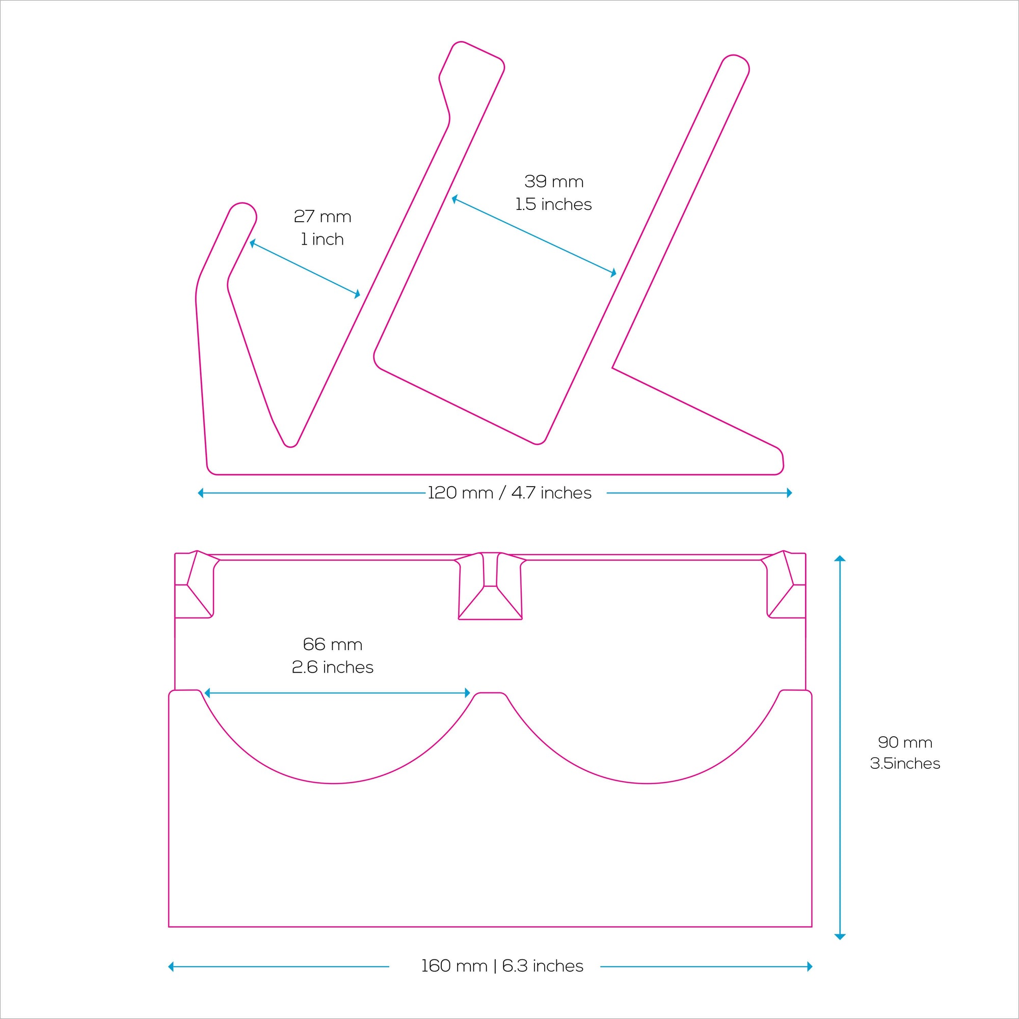 Desktop Keyboard & Dual PC Mouse Stand Holder, Reduce Clutter, Organize Your Desk Better, Suitable for Any Size Keyboard & Mouse (DK03)