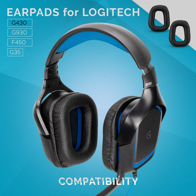 Logitech G430 G35 G930 F450 Replacement Earpads - Premium Upgraded Materials