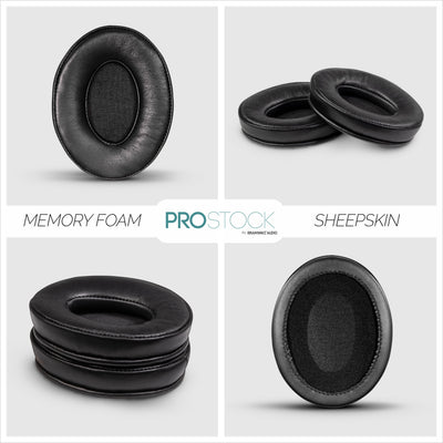 ProStock ATH M50X & M Series Replacement Earpads - Custom Designed Shape with Memory Foam - Sheepskin Leather