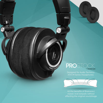 ProStock ATH M50X & M Series Replacement Earpads - Custom Designed Shape with Memory Foam - Micro Suede