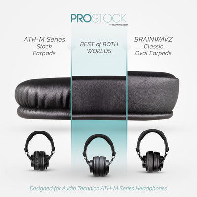 ProStock ATH M50X & M Series Replacement Earpads - Custom Designed Shape with Memory Foam - PU