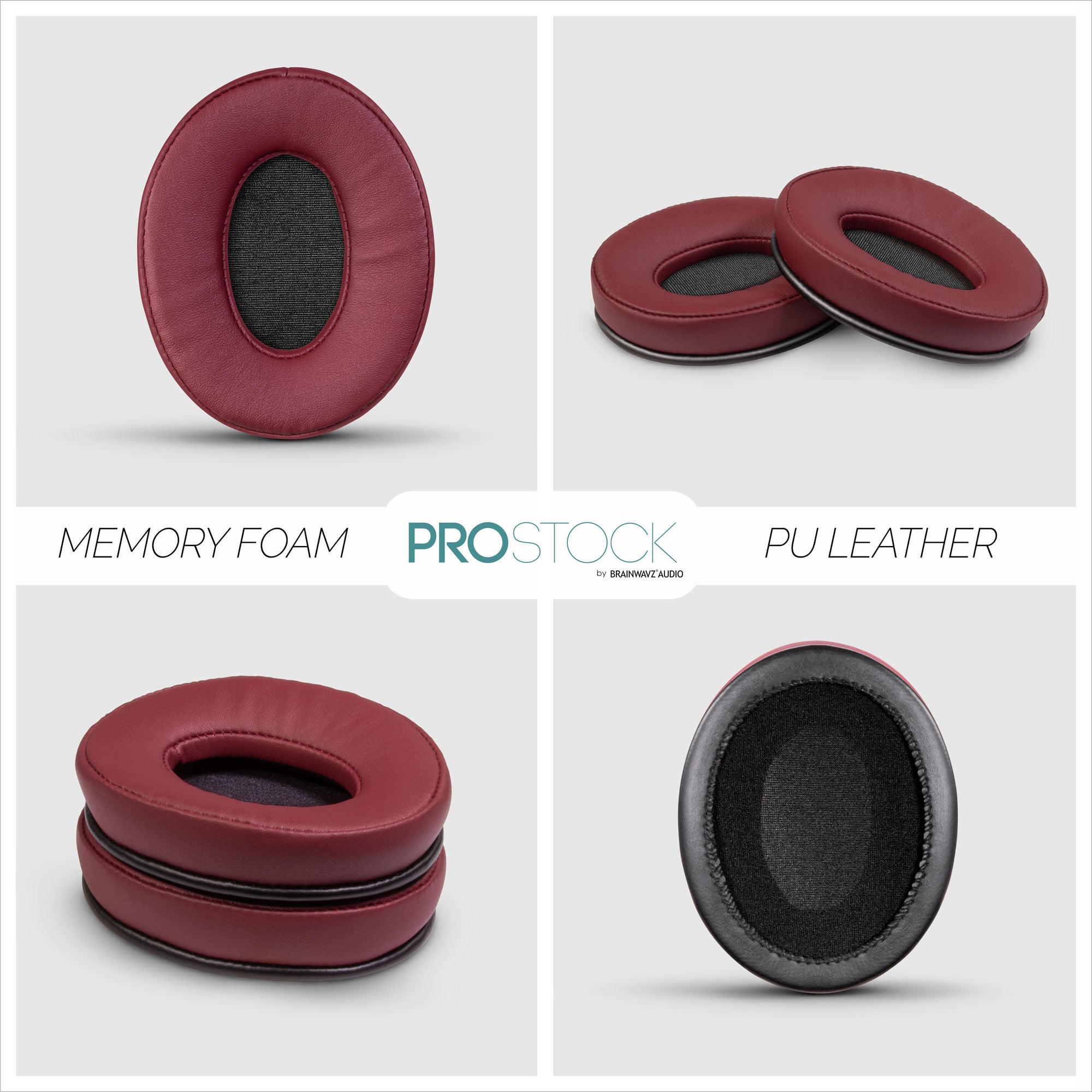 ProStock ATH M50X & M Series Replacement Earpads - Custom Designed Shape with Memory Foam - PU