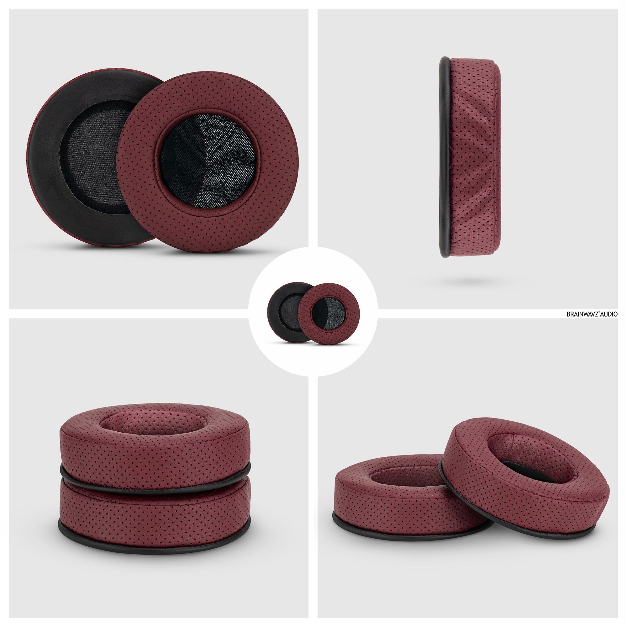 Headphone Memory Foam Earpads - Round - Perforated