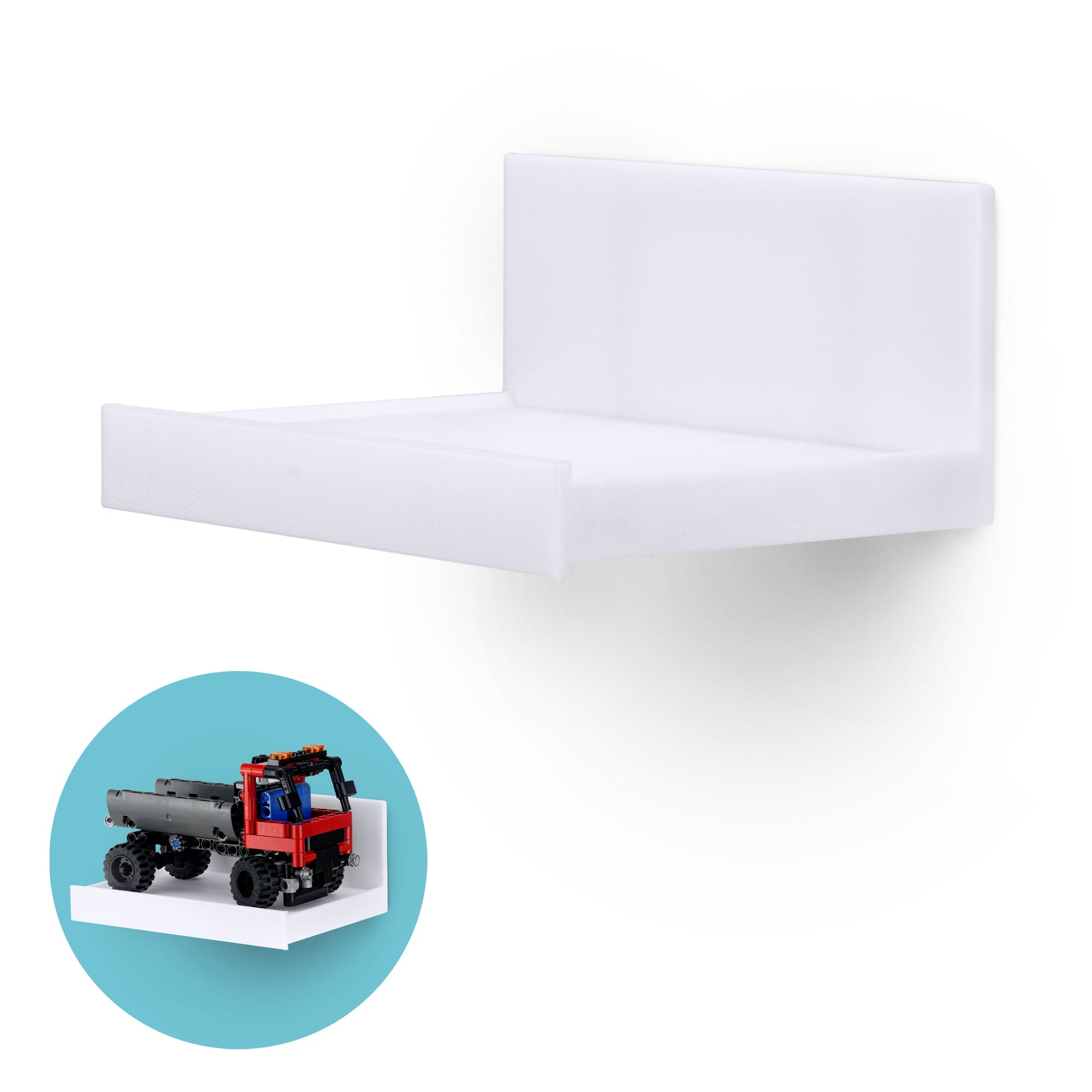 5.4" Adhesive Wide Floating Shelf (180) for Security Cameras, Baby Monitors, Speakers, Plants & More (139mm x 96mm / 5.4” x 3.7”)
