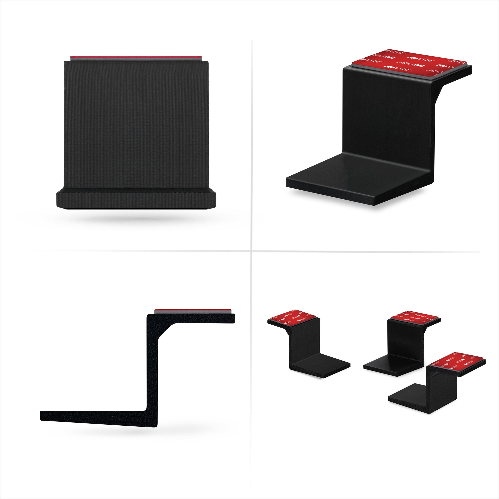 Adhesive Under Desk Laptop Holder Mount, Upto 1.9” / 48mm Thick, For Laptops Macbook Routers Surface iPads Tablets & More