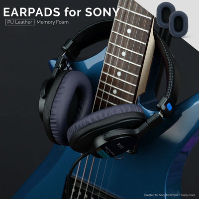 SONY MDR-7506 Replacement Premium Earpads - Also Suitable for V6, CD900ST Headphones (PU)