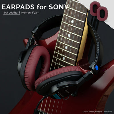 SONY MDR-7506 Replacement Premium Earpads - Also Suitable for V6, CD900ST Headphones (PU)