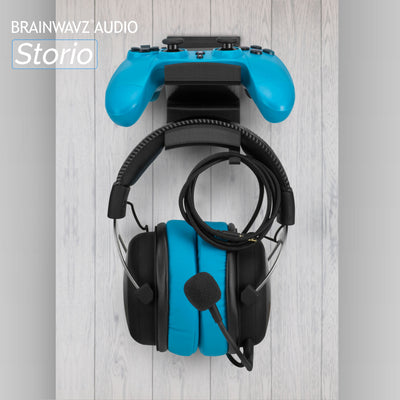 The Storio - Game Controller & Headphone Wall Hanger - Universal Adhesive Mount, No Screws or Mess
