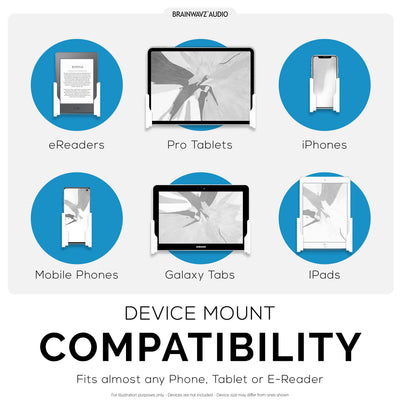 Adhesive Universal Tablet & Phone Wall Mount - Suitable for iPhones, iPads and most Android Phones & Tablets