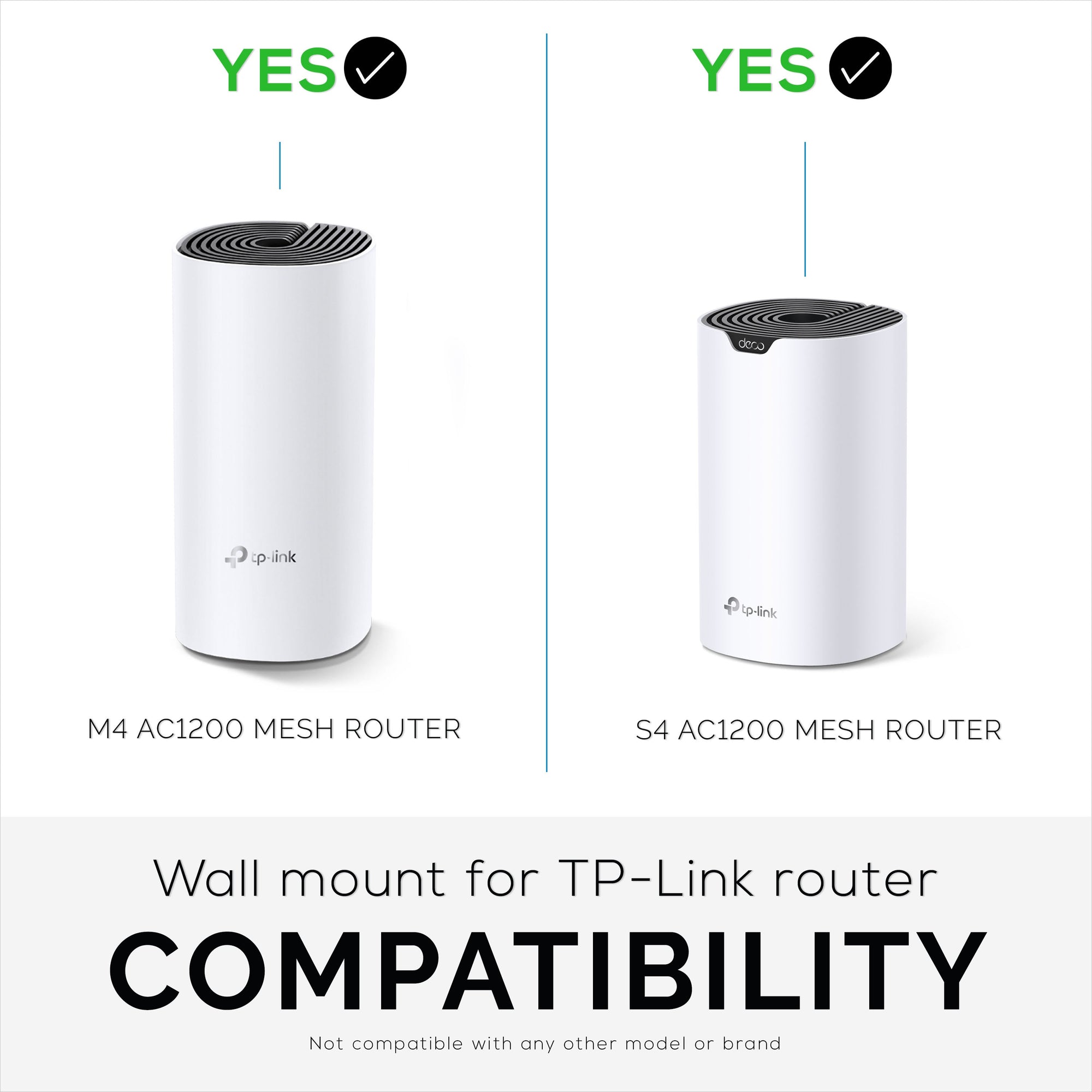 TP-link Deco M4 & S4 Adhesive Wall Mount Holder - No Screws, Easy to Install
