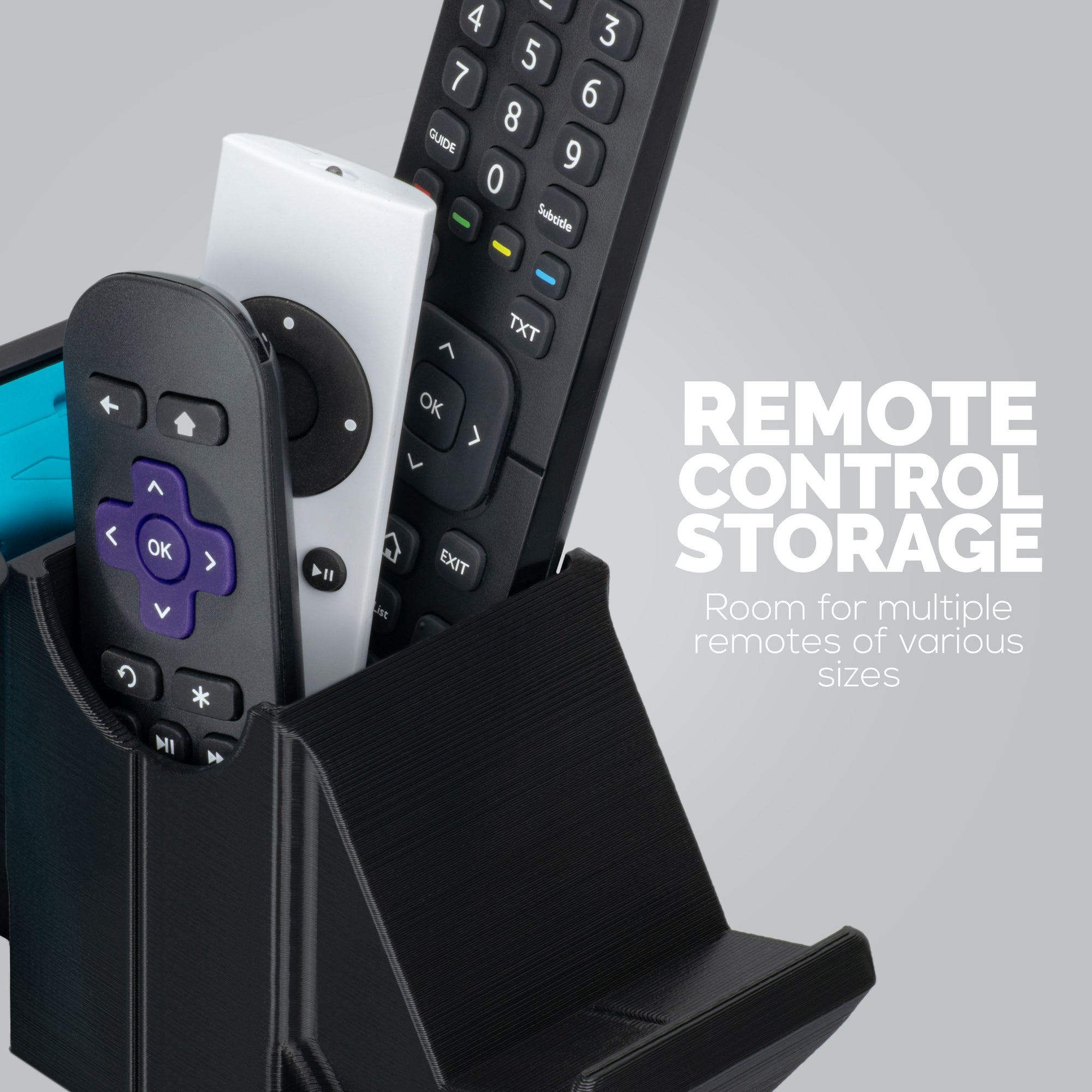 Dual Game Controller & TV Remote Control & Storage Desktop Holder, Reduce Clutter, Universal Gamepad Fit