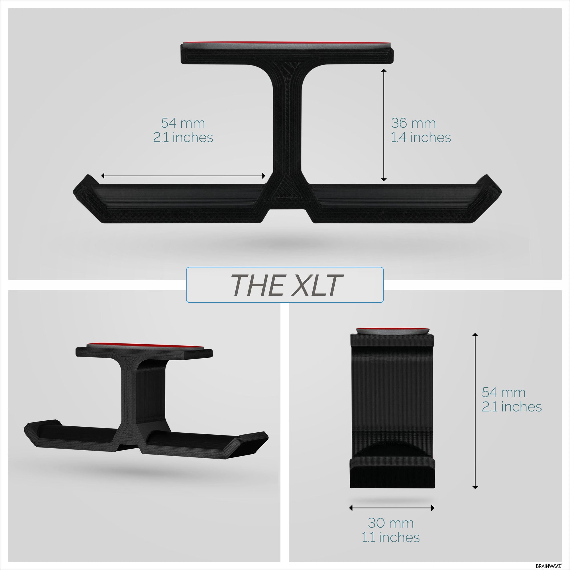 XLT - Under Desk Dual Headphone Hanger Holder