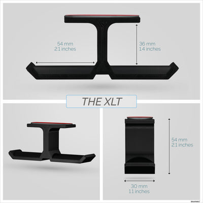 XLT - Under Desk Dual Headphone Hanger Holder