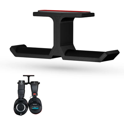 XLT - Under Desk Dual Headphone Hanger Holder