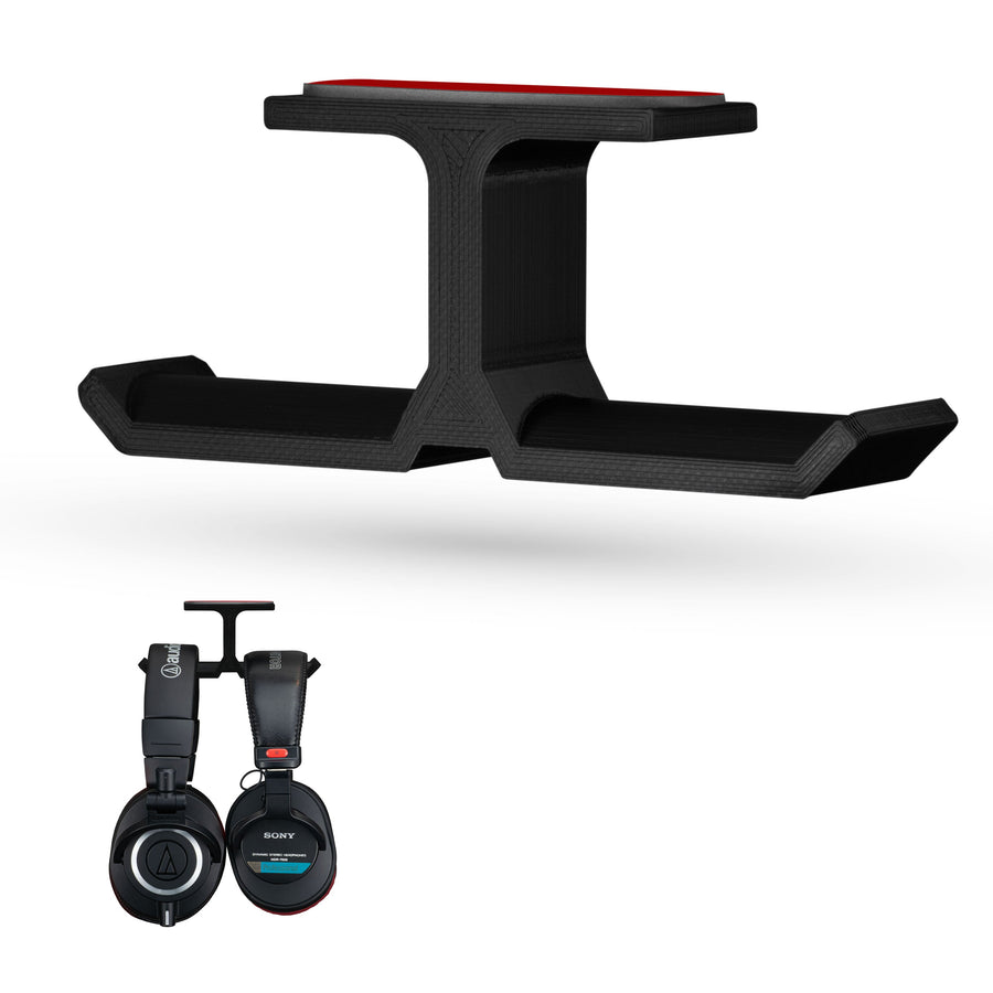 XLT - Under Desk Dual Headphone Hanger Holder