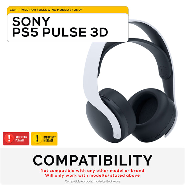 Replacement Earpads for Sony PS5 Pulse 3D Headset Brainwavz India