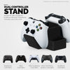 Dual Game Controller, TV Remote Control & Stationery Storage Desktop Organizer Holder, Universal Design for Xbox ONE PS5 PS4 PC Gamepads, Reduce Clutter (D03)