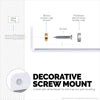 (2 Pack) 4" Small Floating Shelf Bluetooth Speaker Stand, Adhesive & Screw Wall Mount, Anti Slip, for Cameras, Baby Monitors, Webcam, Router & More