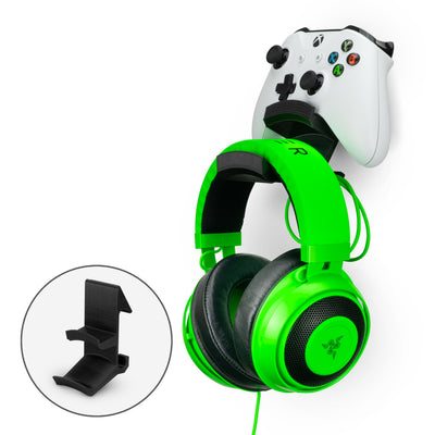 The Colossus - Headphone and Universal Game Controller Hanger - Adhesive Mount, No Mess & No Screws