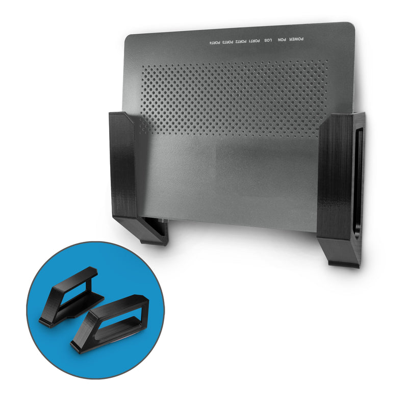 Networking Router Mount Screwless Wall mount for Routers, Cable Boxes and more - Devices up-to ...