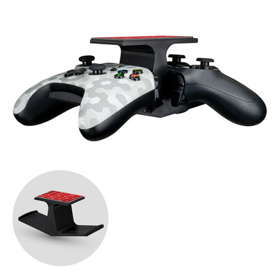 The Dock - Dual Under Desk Game Controller Hanger for Xbox, PS5/PS4, Universal Mount, No Mess & Easy to Install