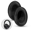 Headphone Memory Foam Earpads  - Oval - Sheepskin Leather - Angled