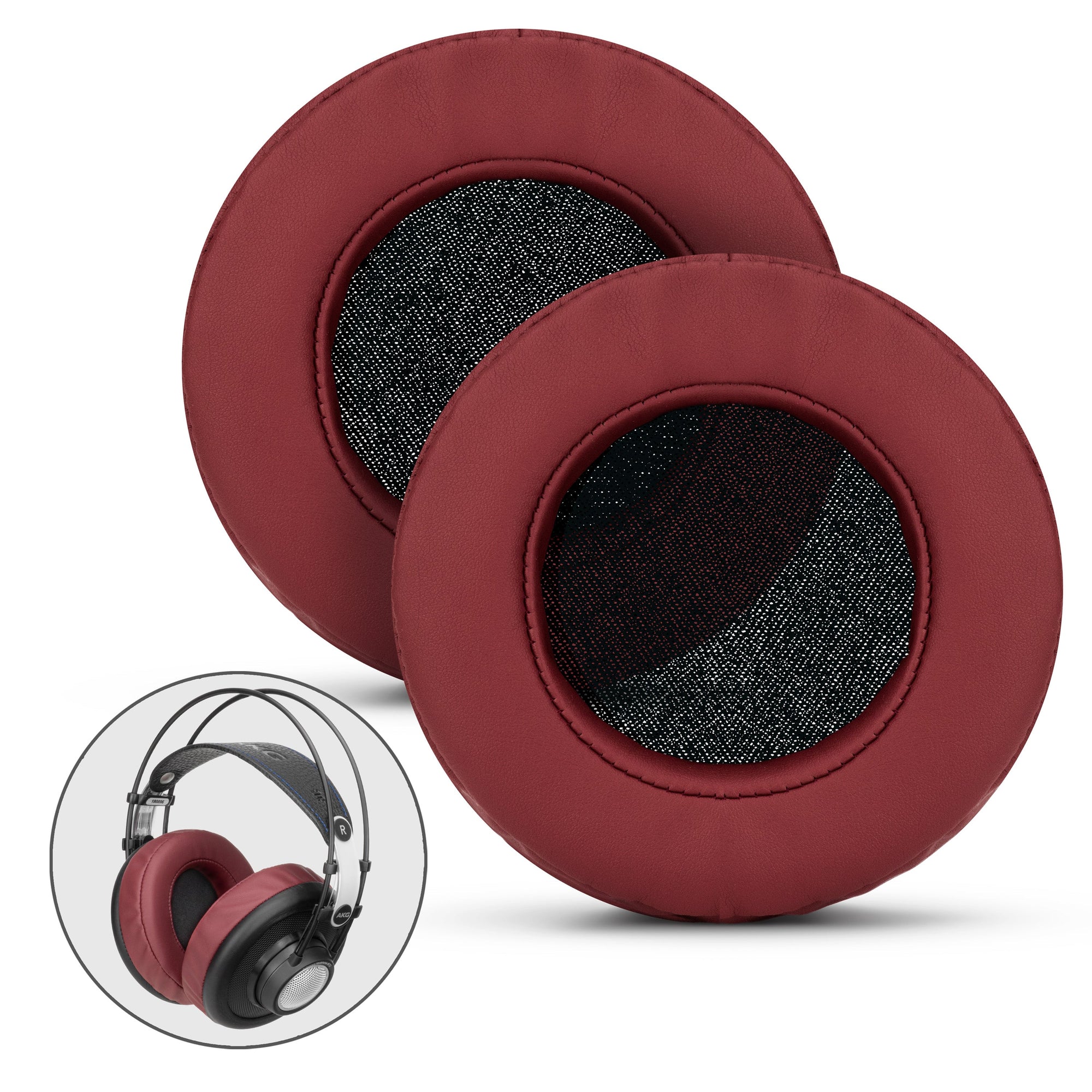 Headphone Memory Foam Earpads - XL Size - PU Leather