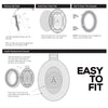 Replacement Earpads for Sennheiser HD600, HD650, HD660S, HD525, HD535, HD545, & Massdrop HD58X, HD6XX Headphones - Soft Velour Cushions For Extra Comfort