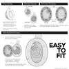 Sony WH-1000XM4 Replacement Earpads - Soft PU Leather & Memory Foam Ear Pad Cushions For Extra Comfort, Easy & Quick Installation