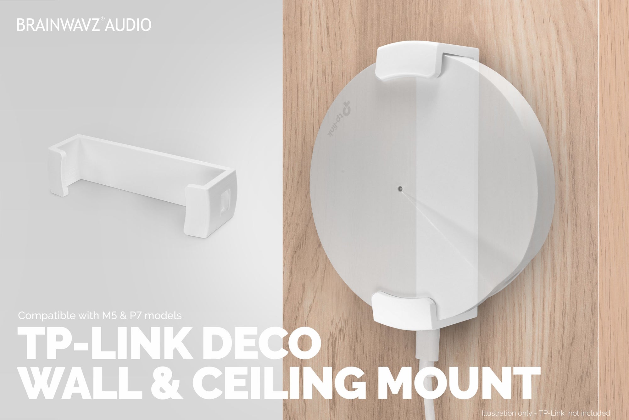 Screwless Wall & Ceiling mount for TP-Link Deco M5 & P7