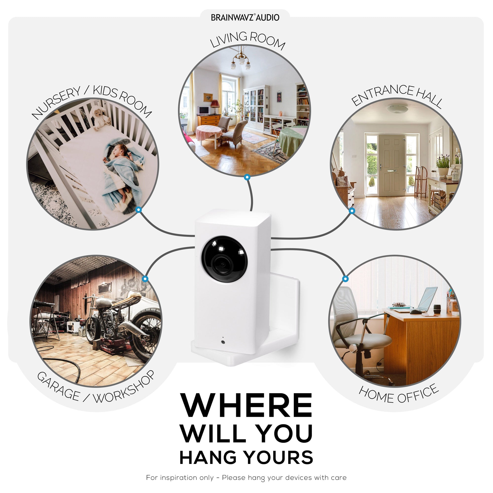 Wyze Cam Pan Security Camera -  Wall Mount