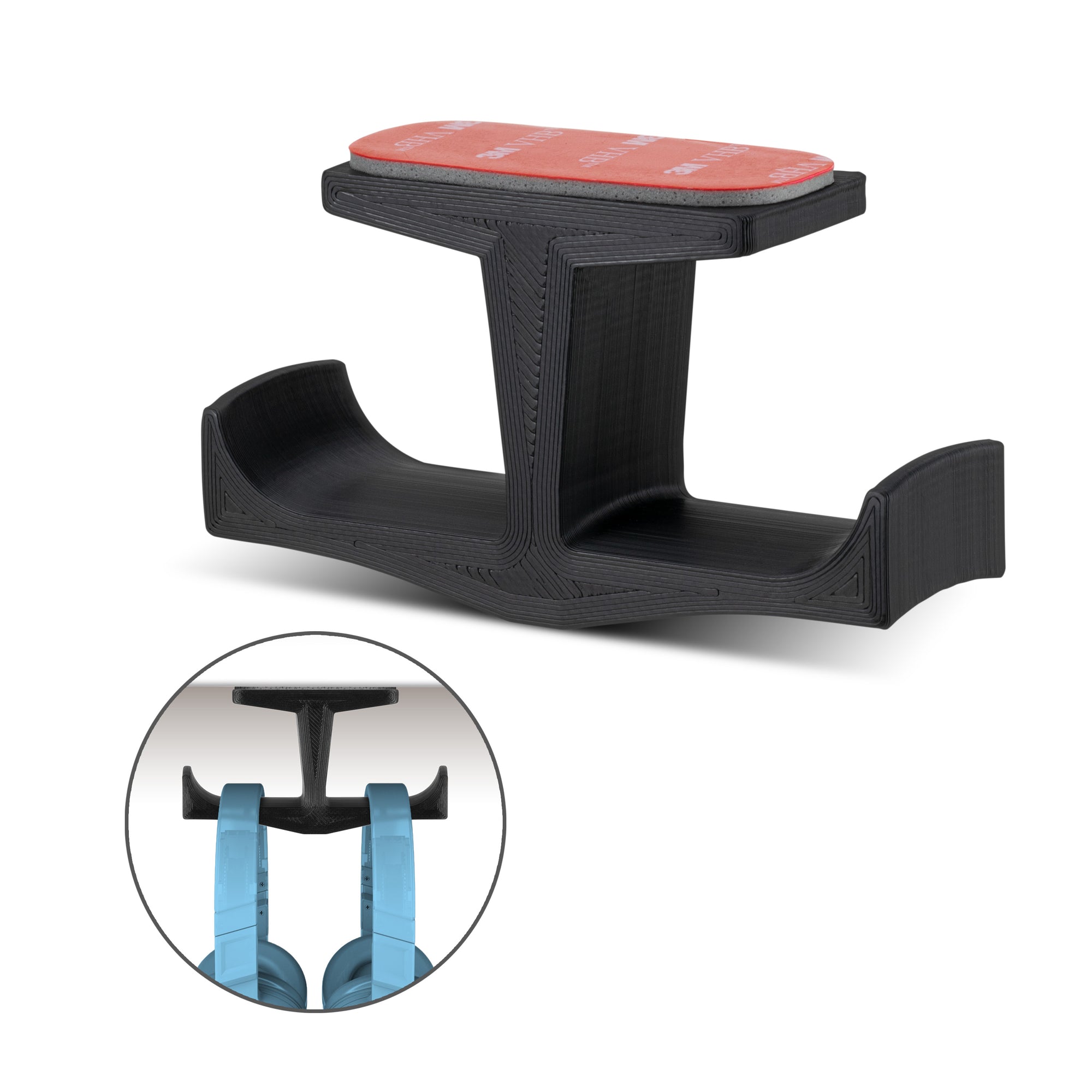 Big-T: Under Desk Dual Headphone Hanger