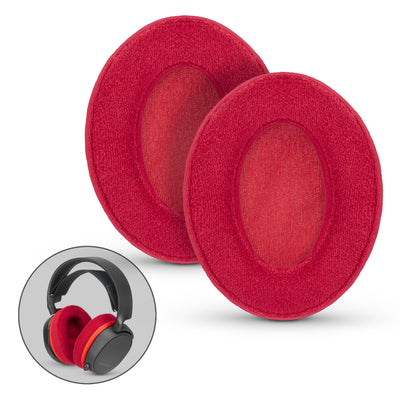 Headphone Memory Foam Earpads - Oval - Velour (Various Colours)