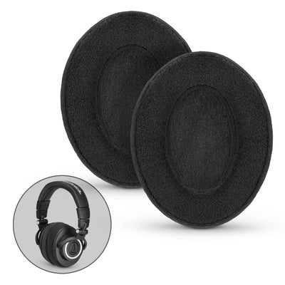 Headphone Memory Foam Earpads - Oval - Velour (Various Colours)